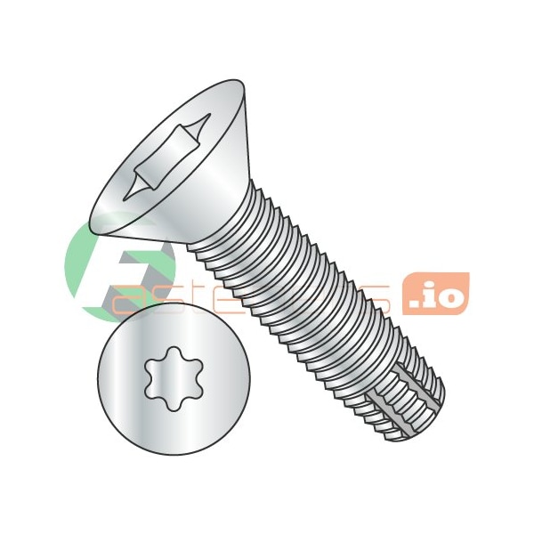 Newport Fasteners Thread Cutting Screw, 1/4"-20 x 1 in, Zinc Plated Steel Flat Head Torx Drive, 3000 PK 569292 - main
